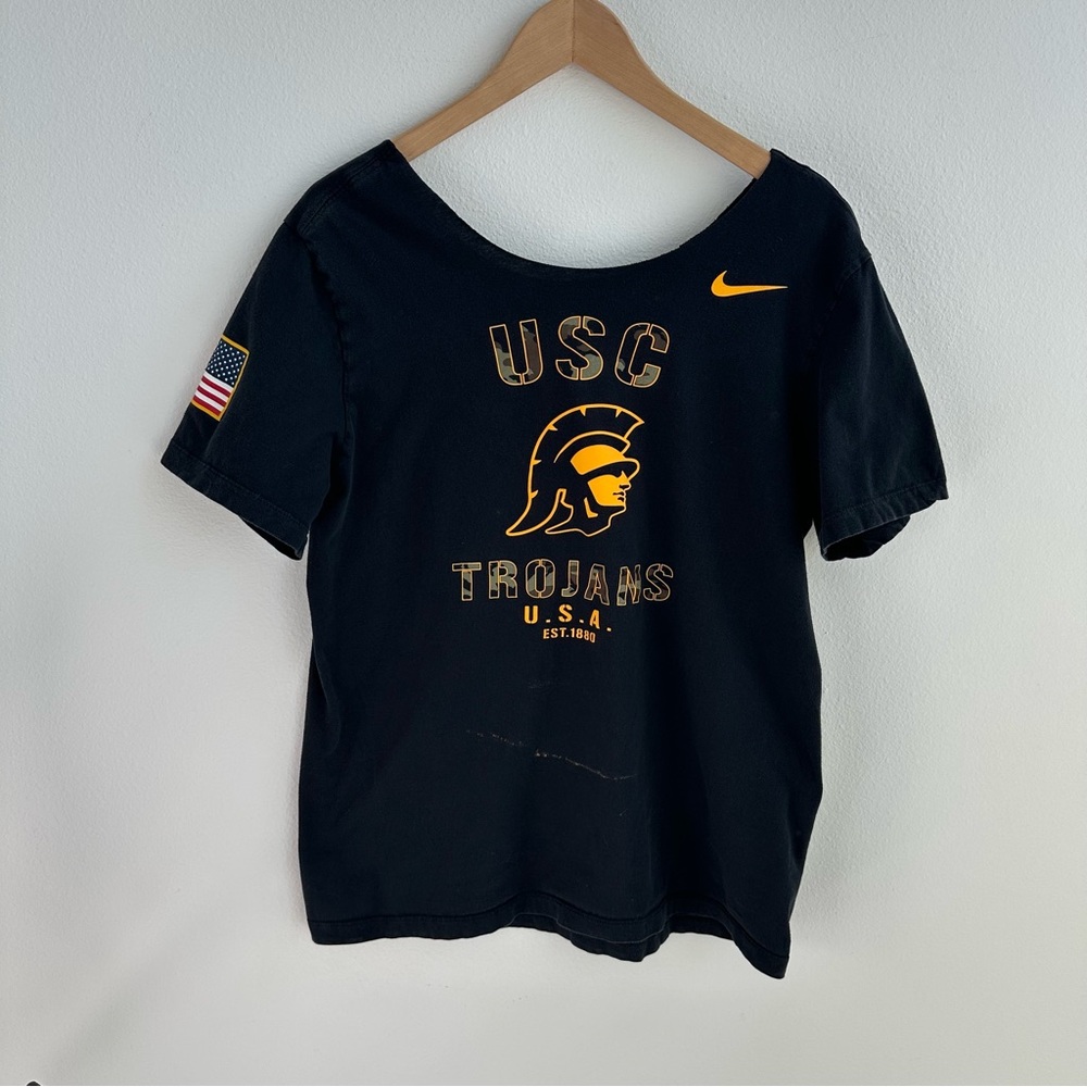 USC Trojans Nike off-the-shoulder T-shirt